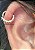 Piercing para Septo/Cartilagem Helix - Argola Cravejada em Ouro Amarelo 18K - Imagem 1