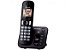 Telefone Sem Fio Panasonic KX-TGC220LBB - Identificador de Chamada Viva Voz Preto - Imagem 1