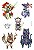 Cartela de Adesivos RPG Cats V2 - Imagem 1