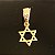 Pingente Estrela de David - Banho de Ouro - Imagem 1