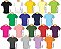 CAMISETA BÁSICA - MALHA - CORES DIVERSAS - Imagem 1