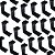 Clips Preto para Cartuchos Jato de Tinta Compatível para HP Canon Lexmark Pacote com 100 unidades - Imagem 3