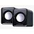 Caixa de Som CM-250 USB 2.03W Preta P2 Speaker - Imagem 2