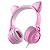 Fone Headset Kitty Ear - Orelha de Gato Rosa / Preto / Branco com Microfone Cabo 1.2m Plug p2 Estéreo p3 - Vinik - Imagem 9