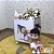 Baú infantil organizador de brinquedos com rodizio e tema Agnes fantasia - cor cinza cristal ou branco - Imagem 2