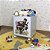 Baú infantil organizador de brinquedos com rodizio e tema família Gru - cor cinza cristal ou branca - Imagem 2