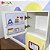 Mini cozinha infantil + geladeira infantil  amarela - Imagem 4
