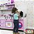 Baú infantil com tampa organizador de brinquedos com tema na frente - Máquina de lavar infantil - Imagem 3