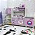 Mini cozinha infantil + geladeira infantil + máquina de lavar - Cor rosa - Imagem 1
