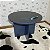 Mesa redonda de atividades infantil azul -Tampo tipo lousa negra - Imagem 2