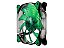Fan Cougar Green LED 140mm Hydraulic (Liquid) Bearing Ultra Silent Fan (CF-D14HB-G) - Imagem 1