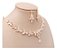 Colar E Brinco Noiva Zircônia Rose Gold Festa Debutante Luxo - Imagem 2