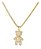 Colar Pingente Urso Ted Bear Pedras Zirconias Dourado F Ouro - Imagem 1