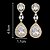 Brinco Noiva Zirconia Dourado Gota Pendurado Festa Debutante - Imagem 7