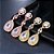 Brinco Noiva Zirconia Dourado Gota Pendurado Festa Debutante - Imagem 5