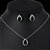 Conjunto Colar Brinco Noiva Pedra Zirconia Prata Dourad Gota - Imagem 19