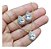 Conjunto Colar Brinco Noiva Pedra Zirconia Prata Dourad Gota - Imagem 1