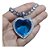 Colar Pedra Zirconia Coração Grande Titanic Verde Azul Luxo - Imagem 3