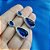 Brinco Pedra Zirconia Prata Festa Gota Azul Debutante Madrin - Imagem 6
