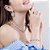 Brinco Pedra Zirconia Prata Festa Gota Azul Debutante Madrin - Imagem 5