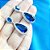 Brinco Pedra Zirconia Prata Festa Gota Azul Debutante Madrin - Imagem 4