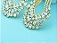 Brinco Noiva Zirconia Dourado Pendurado Festa Debutante Luxo - Imagem 5
