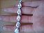Pulseira Bracelete Prata Com Zircônia Noiva Debutante Gota - Imagem 9