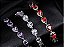 Pulseira Bracelete Prata Com Zircônia Noiva Debutante Gota - Imagem 5