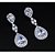 Brinco Noiva Zirconia Prata Formatura Debutante Gota Grande - Imagem 2