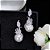Brinco Noiva Zirconia E Pérola Prata Delicado Luxo - Imagem 6