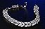 Pulseira Bracelete Prata Com Zircônia Noiva Debutante Luxo - Imagem 3