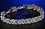 Pulseira Bracelete Prata Com Zircônia Noiva Debutante Luxo - Imagem 4