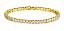 Pulseira Bracelete Riviera Zircônia Noiva Dourada Debutante - Imagem 1