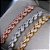Pulseira Bracelete Dourada Pedra Zircônia Noiva Debutante - Imagem 4