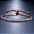 Pulseira Bracelete Rosê Com Pedra Zircônia Noiva Debutante - Imagem 3