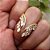 Anel Noiva Pedra Zirconia Festa Prata Ou Dourado Casamento - Imagem 4