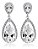 Brinco Noiva Pedra Zirconia Prata Festa Gota Luxo Debutante - Imagem 3