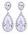 Brinco Noiva Pedra Zirconia Prata Festa Gota Luxo Debutante - Imagem 1