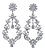 Brinco Noiva Zirconia Pendurado Prata Festa Debutante Luxo - Imagem 1