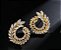 Brinco Zirconia Noiva Dourado Pequeno Redondo Delicado - Imagem 2