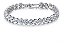 Pulseira Bracelete Prata Com Zircônia Noiva Debutante Luxo - Imagem 3