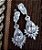 Brinco Noiva Zirconia Prata Festa Debutante Luxo Pendurado - Imagem 5