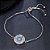 Pulseira Bracelete Prata Com Zircônia Olho Grego Presente - Imagem 5
