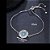 Pulseira Bracelete Prata Com Zircônia Olho Grego Presente - Imagem 6