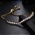 Pulseira Bracelete Dourada Pedra Zircônia Noiva Debutante - Imagem 4