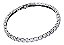 Pulseira Bracelete Prata Com Zircônia Noiva Debutante Barata - Imagem 1