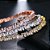 Pulseira Bracelete Prata Ou Dourada Zircônia Noiva Debutante - Imagem 3