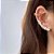Brinco Ear Cuff Noiva Pedra Zirconia Dourado Festa Debutante - Imagem 5