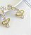 Brinco Ear Cuff Noiva Pedra Zirconia Dourado Festa Debutante - Imagem 3