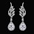 Brinco Noiva Pedra Zirconia Prata Gota Debutante Festa - Imagem 3